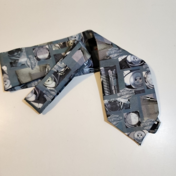 Harlet Davidson printed men's tie - Picture 2 of 7